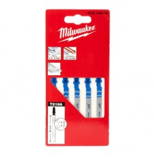 Полотна для лобзика T218A MILWAUKEE, 55х1,2мм, (5шт)