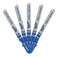 Полотна для лобзика T218A MILWAUKEE, 55х1,2мм, (5шт)