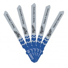 Полотна для лобзика T218A MILWAUKEE, 55х1,2мм, (5шт)