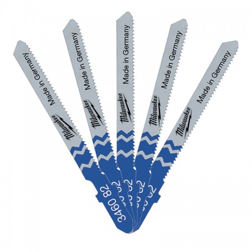 Полотна для лобзика T218A MILWAUKEE, 55х1,2мм, (5шт)