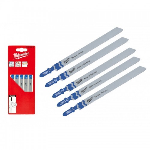 Полотна для лобзика T318A MILWAUKEE, 105х1,0мм, (5шт)