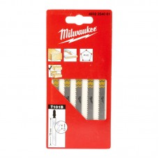 Полотна для лобзика T101B MILWAUKEE, 75х2,5мм, (5шт)