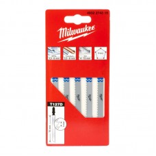 Полотна для лобзика T127D MILWAUKEE, 75х3,0мм, (5шт)
