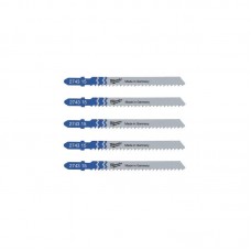 Полотна для лобзика T127D MILWAUKEE, 75х3,0мм, (5шт)