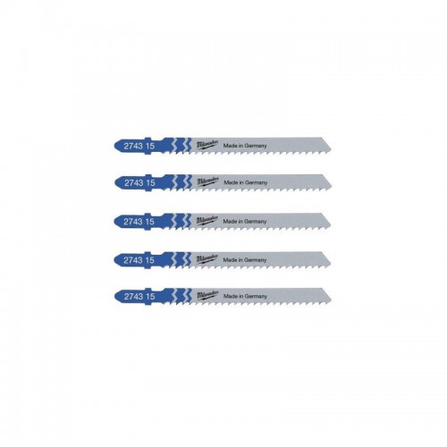 Полотна для лобзика T127D MILWAUKEE, 75х3,0мм, (5шт)