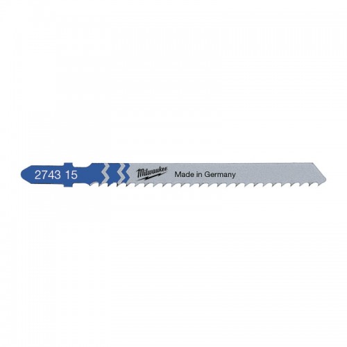 Полотна для лобзика T127D MILWAUKEE, 75х3,0мм, (5шт)