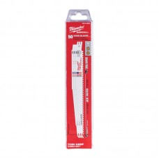 Полотно для сабельных пил FANG TIP THIN KERF MILWAUKEE, 230х5,0мм, (50шт), (дерево с гвоздями)