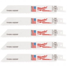 Полотно для сабельных пил THIN KERF MILWAUKEE, 150х3,1/2,1мм, (5шт), (универсальное)