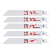 Полотна для сабельных пил по металлу, металлу и дереву с гвоздями, чугуну MILWAUKEE