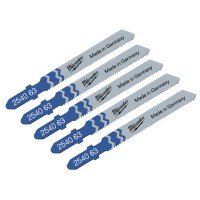 Полотна для лобзика T118B MILWAUKEE, 55х2,0, (5шт)