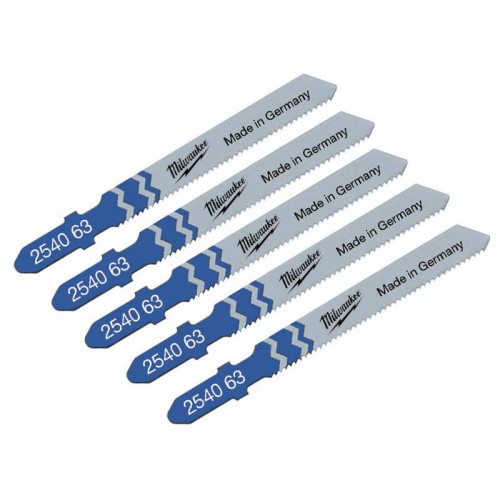 Полотна для лобзика T118B MILWAUKEE, 55х2,0, (5шт)
