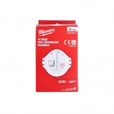 Респиратор складной с клапаном FFP2 (15шт) MILWAUKEE 4932478801