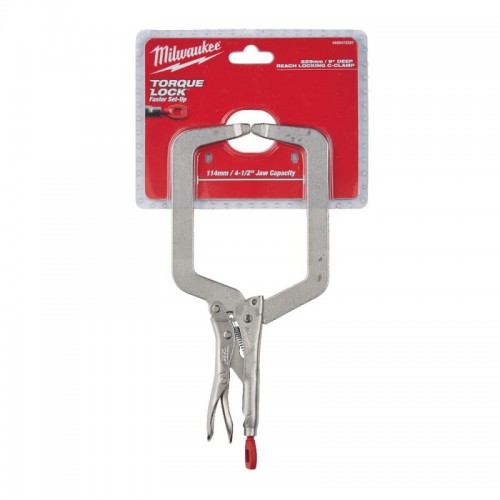 Зажим-струбцина тип С Torque Lock MILWAUKEE, (неподвижные губки), 230мм