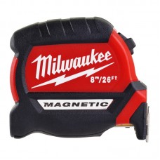 Рулетка магнитная MAGNETIC MILWAUKEE GEN III, 8м/26фт (27мм)