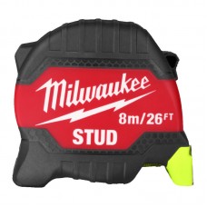 Рулетка магнитная STUD MILWAUKEE (Gen 3), 8м/26фт (33мм)
