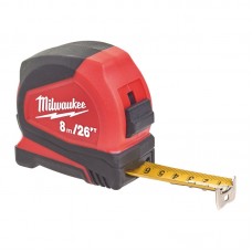 Рулетка Pro Compact MILWAUKEE, 8м/26фт (25мм), (замена на 4932498781)