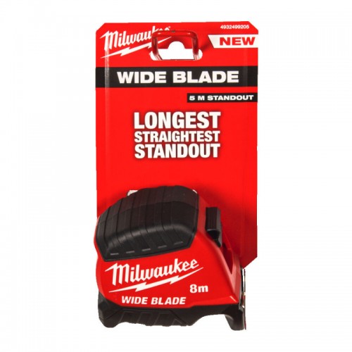 Рулетка WIDE BLADE MILWAUKEE (Gen2), 8м (35мм)