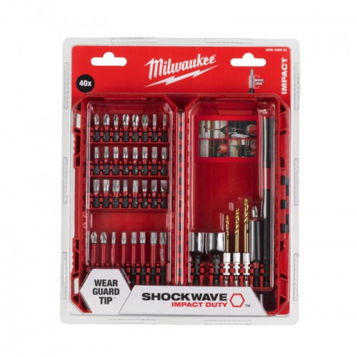 Набор бит SHOCKWAVE PACKOUT MILWAUKEE (40шт)