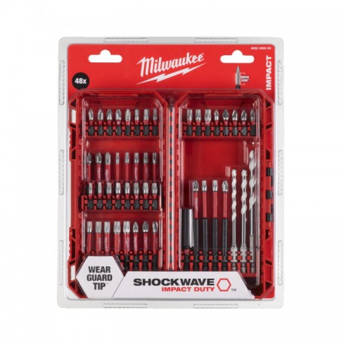 Набор бит Milwaukee SHOCKWAVE (48 предм.) PACKOUT