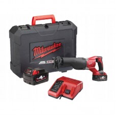 Пила сабельная аккумуляторная MILWAUKEE M18 BSX-402C (ЗУ+2акк.Х4Ач+кейс)