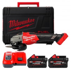Шлифмашина угловая - болгарка аккумуляторная бесщёточная MILWAUKEE Ø125мм M18 FHSAG125XB2-802X