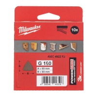 Сітка шліфувальна PG Mesh HL MILWAUKEE, 93х93х93мм, зерно 180, (10шт)
