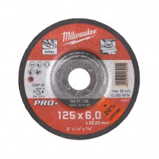 Диск зачистной по металлу MILWAUKEE, SG 27/125х6 PRO+, Ø125мм