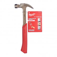 Молоток стальной с закругленным гвоздодером MILWAUKEE, 20 унций/570гр