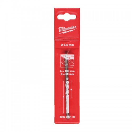 Сверло по камню MILWAUKEE, CDB Ø5,5x100х60мм