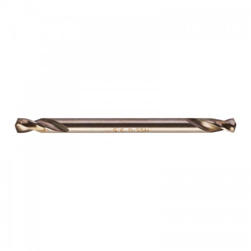 Сверло по металлу HSS-G MILWAUKEE, DIN 1412 C, Ø3,5х52х14мм, двухстороннее, (10шт)