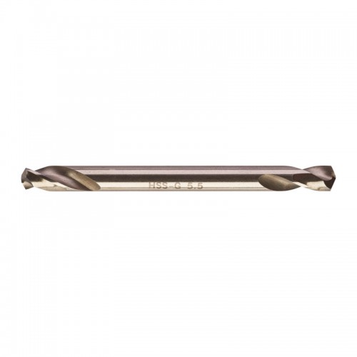 Сверло по металлу HSS-G MILWAUKEE, DIN 1412 C, Ø5,5х66х19мм, двухстороннее, (10шт)