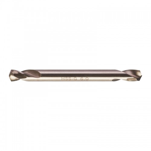 Сверло по металлу HSS-G MILWAUKEE, DIN 1412 C, Ø6.0х66х19мм, двухстороннее, (10шт)