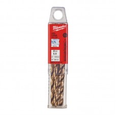 Сверло по металлу HSS-Co MILWAUKEE, DIN338, Ø6,8х109х69мм, (5шт)