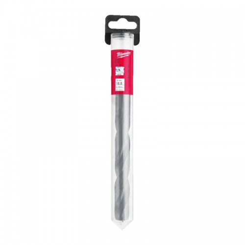 Сверло по металлу HSS-R MILWAUKEE, DIN338, Ø18,0х191х130мм (с проточным хвостовиком)