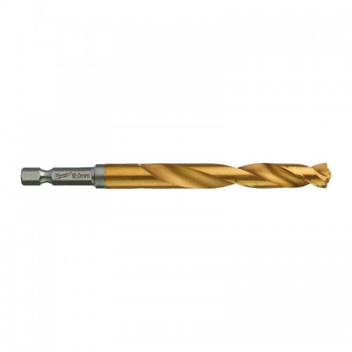 Сверло по металлу RedHEX SHOCKWAVE™ HSS-TiN MILWAUKEE, Ø10,0х120х76мм, (5шт)