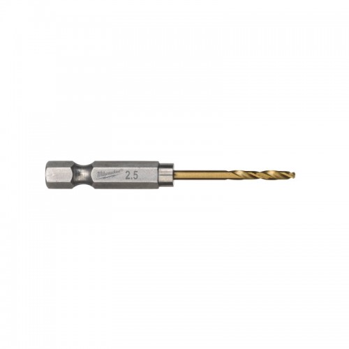 Сверло по металлу RedHEX SHOCKWAVE™ HSS-TiN MILWAUKEE, Ø2,5х62х19мм, (10шт)