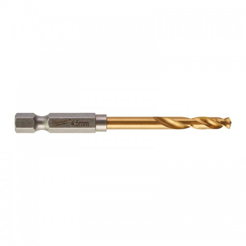 Сверло по металлу RedHEX SHOCKWAVE™ HSS-TiN MILWAUKEE, Ø4,5х76х29мм, (10шт)