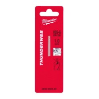 Сверло по металлу THUNDERWEB HSS-G MILWAUKEE, DIN338, Ø1,0x34х12мм, (2шт)