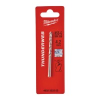 Сверло по металлу THUNDERWEB HSS-G MILWAUKEE, DIN338, Ø4,2x75х43мм