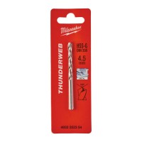 Сверло по металлу THUNDERWEB HSS-G MILWAUKEE, DIN338, Ø4,5x80х47мм