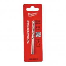 Сверло по металлу THUNDERWEB HSS-G MILWAUKEE, DIN338, Ø4,8x86х52мм