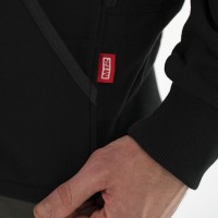 Толстовка с подогревом с капюшоном MILWAUKEE, M12 HHBL4-0 (M), черная (размер M)