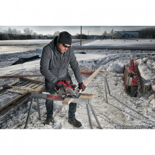 Толстовка серая с подогревом MILWAUKEE M12 HHBL3-0 (XL), (замена на 4932480069)