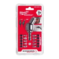 Угловая насадка KNUCKLE™SHOCKWAVE™ + 10 бит в комплекте  MILWAUKEE 4932459781