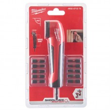 Угловая насадка SHOCKWAVE + 10 бит 25 мм MILWAUKEE