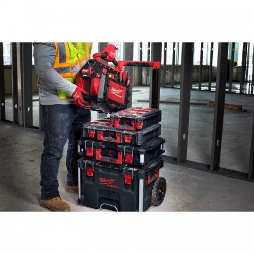 Ящик для инструмента на колесах PACKOUT MILWAUKEE TROLLEY BOX (560x410x650мм)