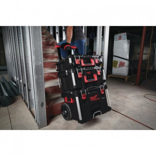 Ящик для инструмента на колесах PACKOUT MILWAUKEE TROLLEY BOX (560x410x650мм)