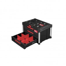 Ящик для инструмента с 3-мя выдвижными отсеками PACKOUT MILWAUKEE DRAWER BOX (560x410х363мм)