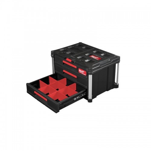 Ящик для инструмента с 3-мя выдвижными отсеками PACKOUT MILWAUKEE DRAWER BOX (560x410х363мм)