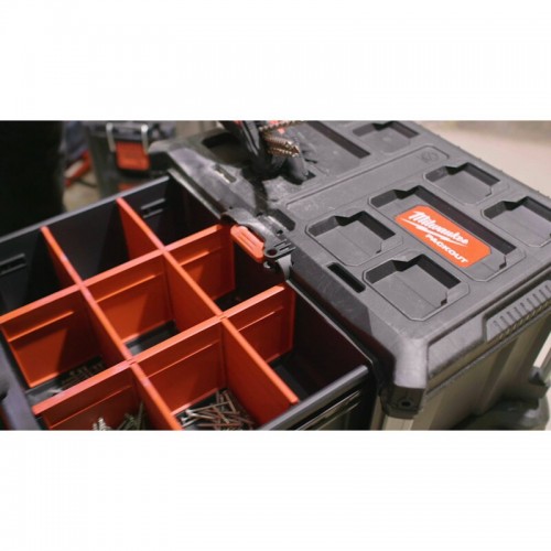 Ящик для инструмента с 3-мя выдвижными отсеками PACKOUT MILWAUKEE DRAWER BOX (560x410х363мм)